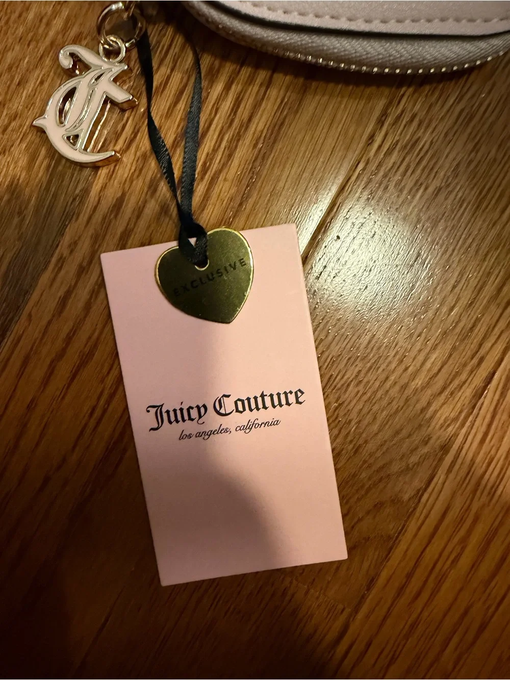 Juicy Couture  Strawberry Charm Zip Case and Red Striped Logo wallet. EXCLUSIVE
